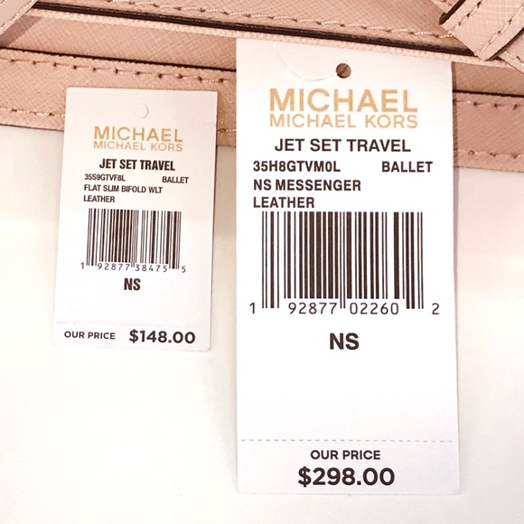 2PCS Michael Kors Jet Set NS Messenger Wallet Set - Picture 8 of 8